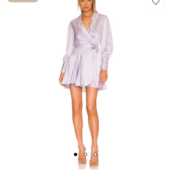 Zimmerman blue silk wrap dress - Picture 4 of 7